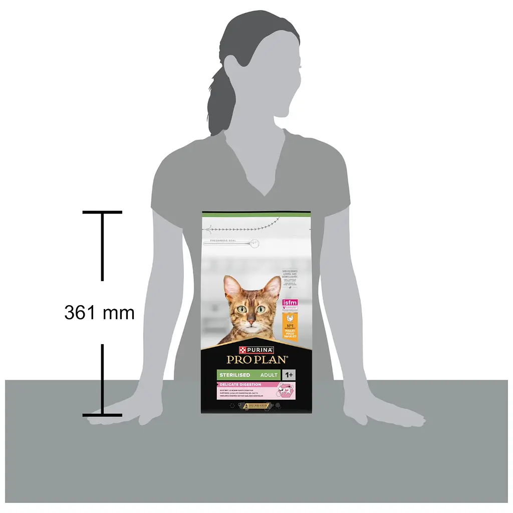 Сухой корм для кошек Purina Pro Plan Sterilised Adult 1+ Delicate Digestion для стерилизованных с чувствительным пищеварением со вкусом курицы 1,5 кг  - фото 7