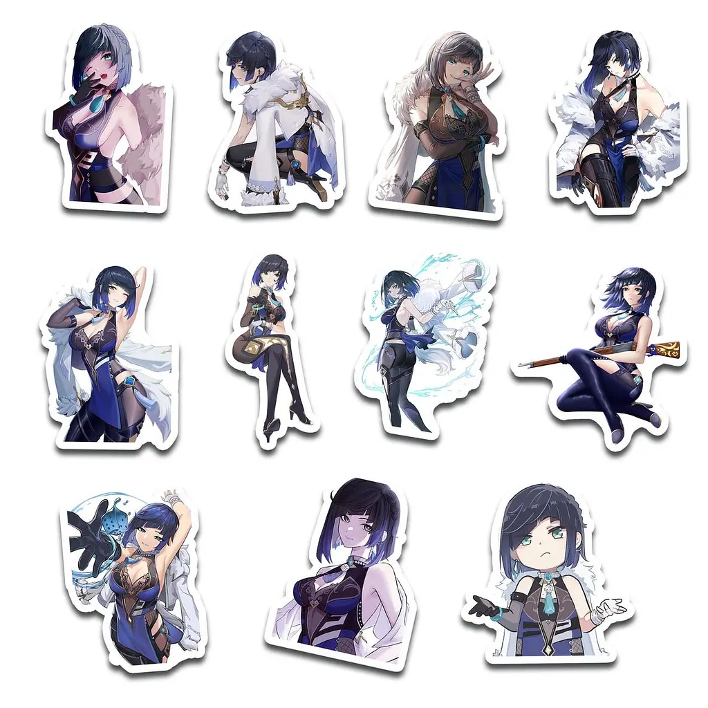 Стикерпак GeekLand Genshin Impact Е Лань Yelan 45 штук (SP GI Y 01) - фото 5