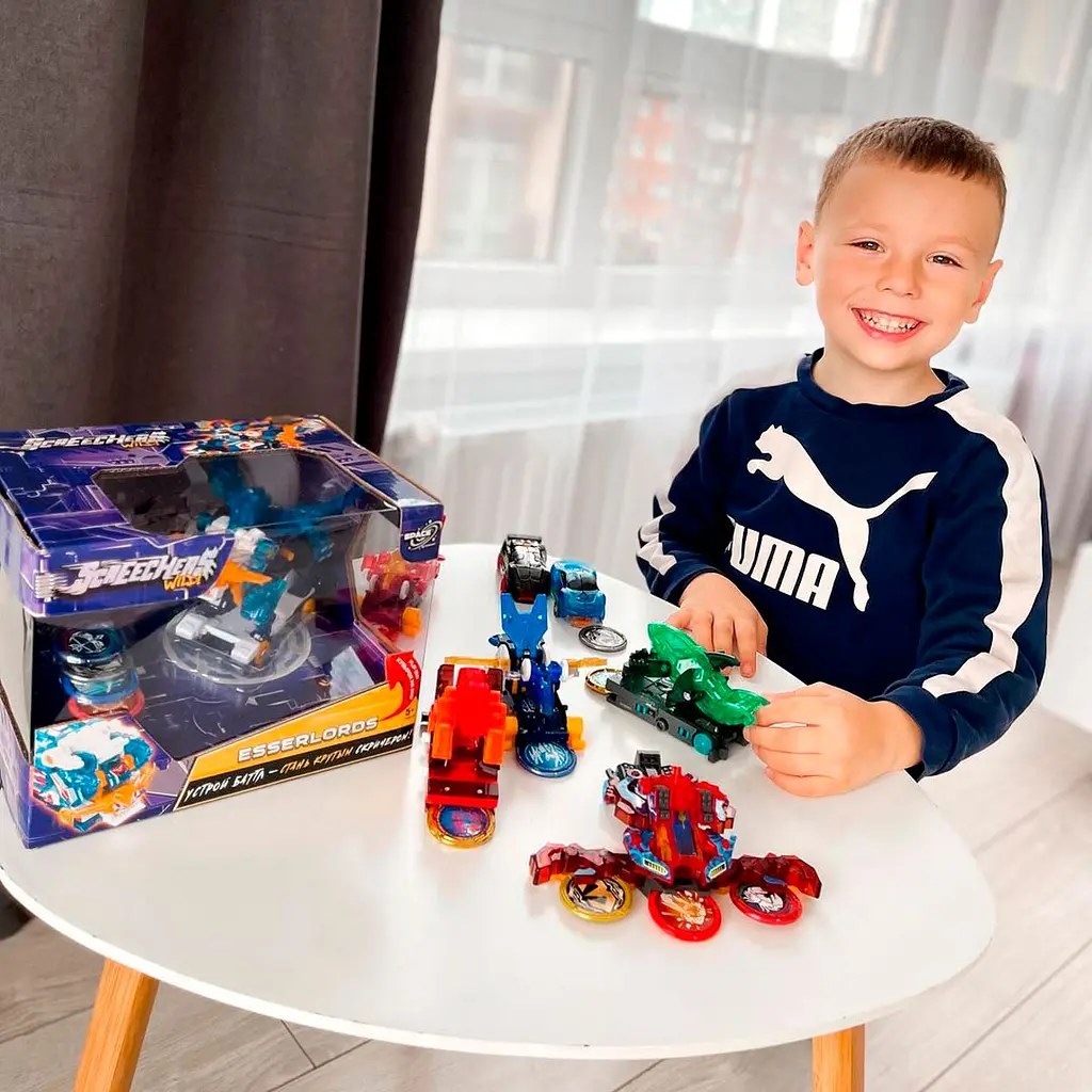 Машинка-трансформер Screechers Wild S3 L3 Хеві Армор (EU682302) - фото 11