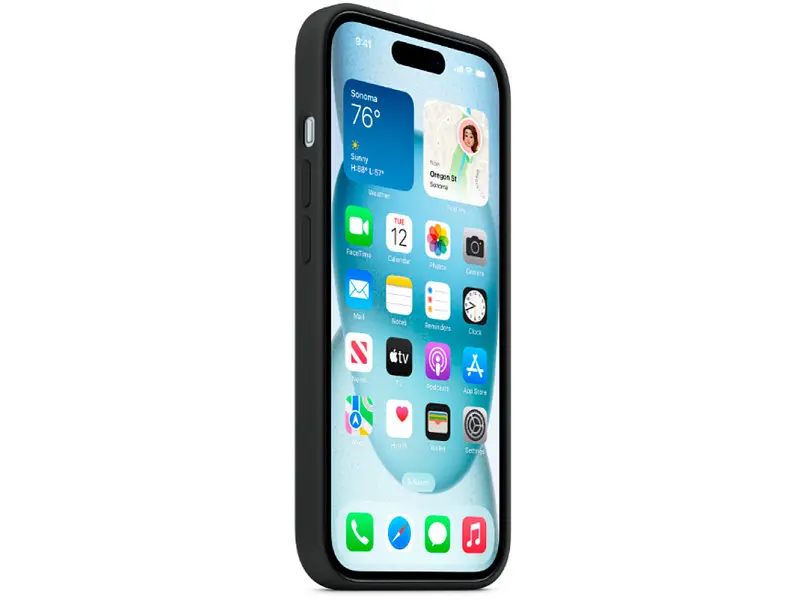 Чохол для смартфона Apple iPhone 15 Silicone Case with MagSafe - Black (MT0J3) - фото 6