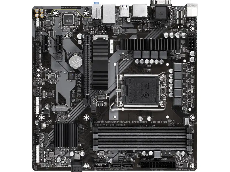 Материнська плата Gigabyte B760M DS3H DDR4 - фото 2