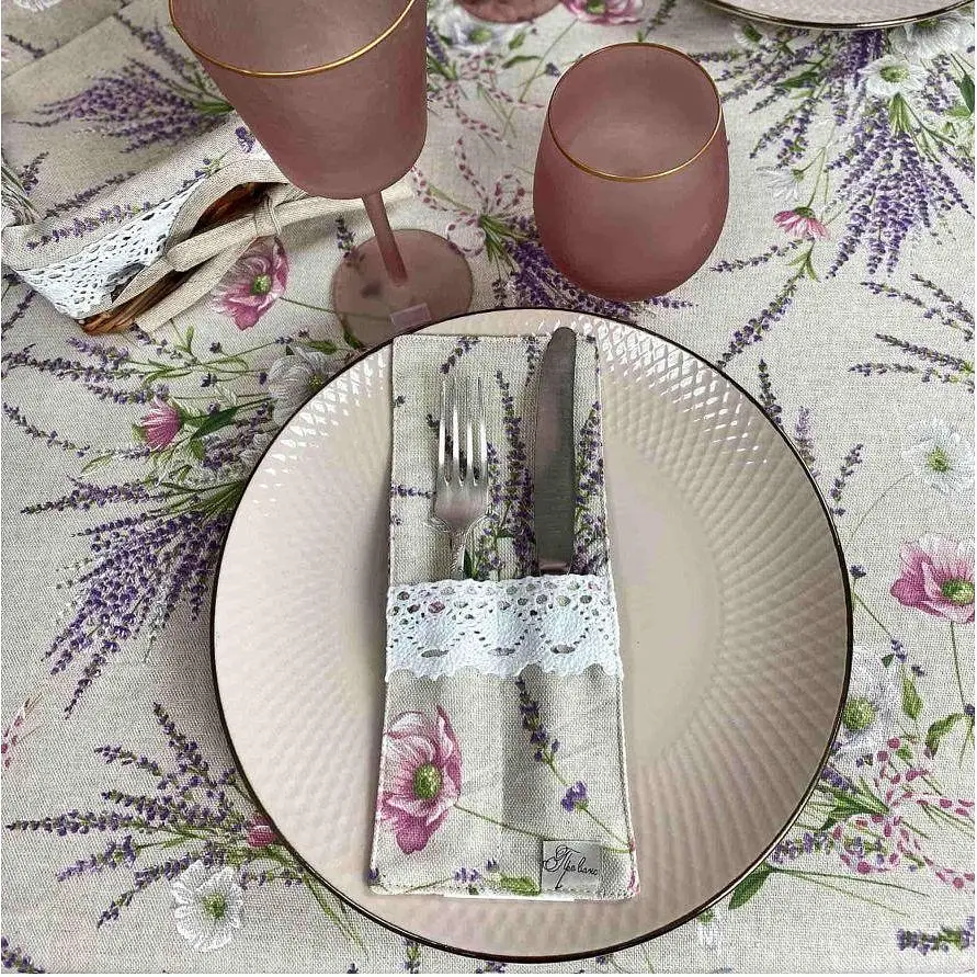 Чохол для приборів Прованс Grosso з мереживом бузковий (17559) - фото 2