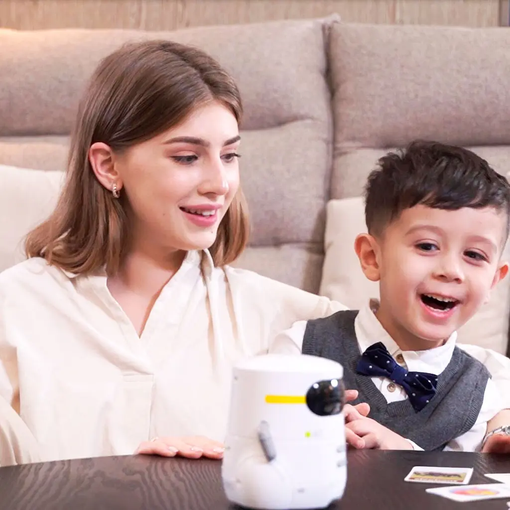 Умный робот AT-Robot с сенсорным управлением и обучающими карточками, украинский язык, белый (AT002-01-UKR) - фото 6