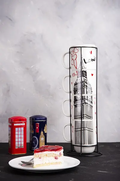 Набір чашок на металевій підставці Limited Edition London, 5 предметів (6418256) - фото 2
