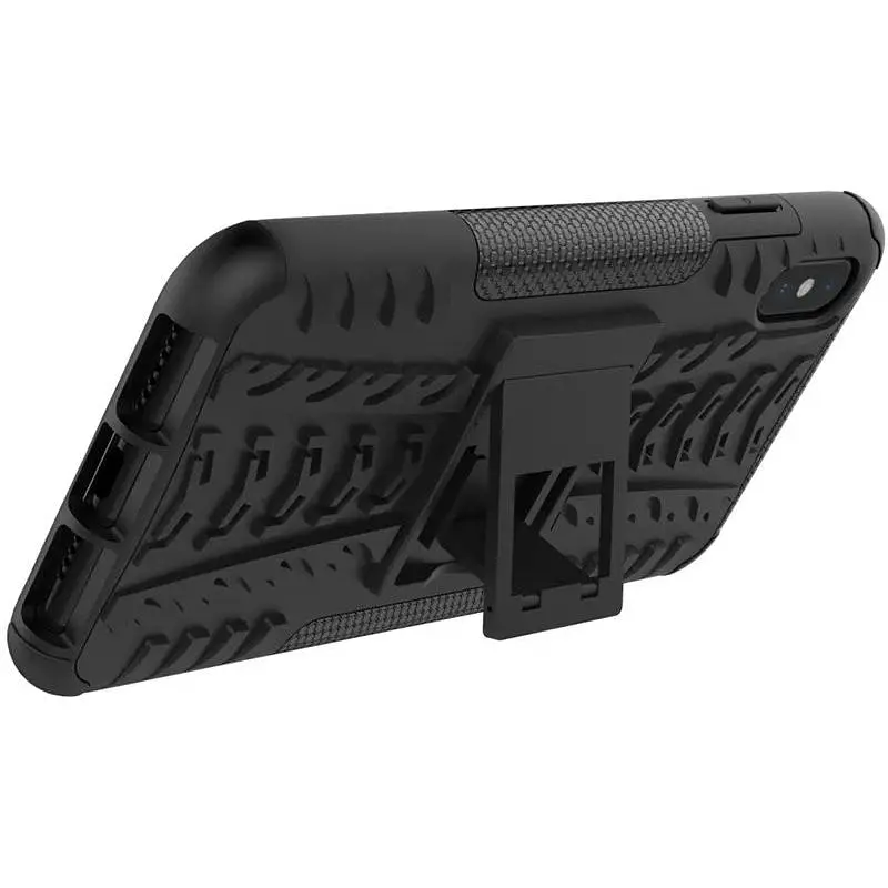 Чохол-накладка Toto Dazzle Kickstand 2 in 1 Case Apple iPhone XS Max Black - фото 7