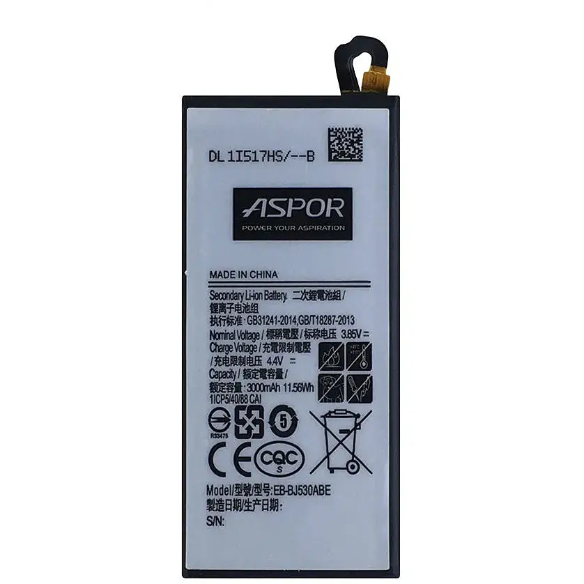 Акумулятор Aspor EB-BJ530ABE для Samsung J530/J5 2017