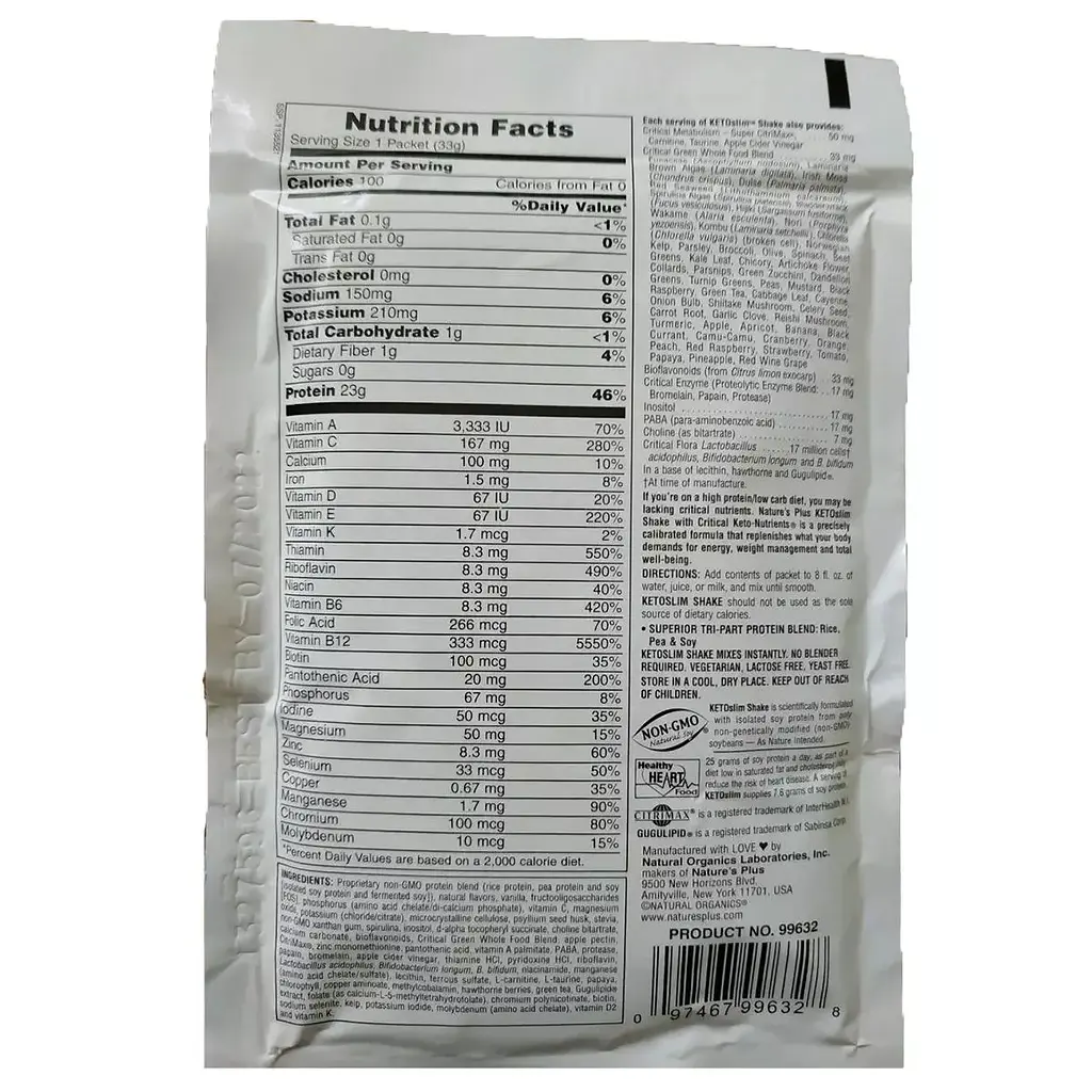 Протеїновий коктейль NaturesPlus Keto Slim смак ванілі 264 г - фото 2