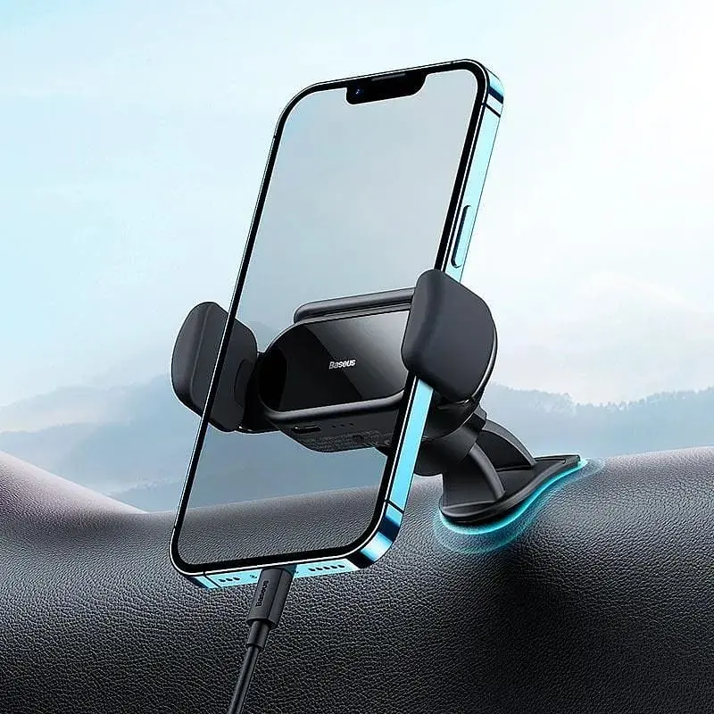 Тримач автоматичний Baseus Steel Cannon pro Solar Electric Car Mount (SUGP010001) - фото 9