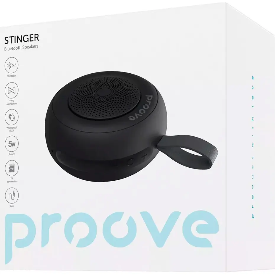 Портативна акустика Proove Stinger 5W Black (PDSG100010001) [104652] - фото 3