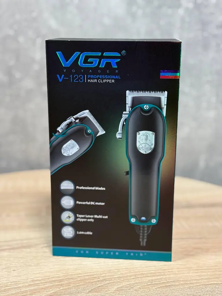 Машинка для стрижки VGR V-123 проводная машинка для стрижки с 4 насадками для мужчин 10 Вт Черный - фото 9