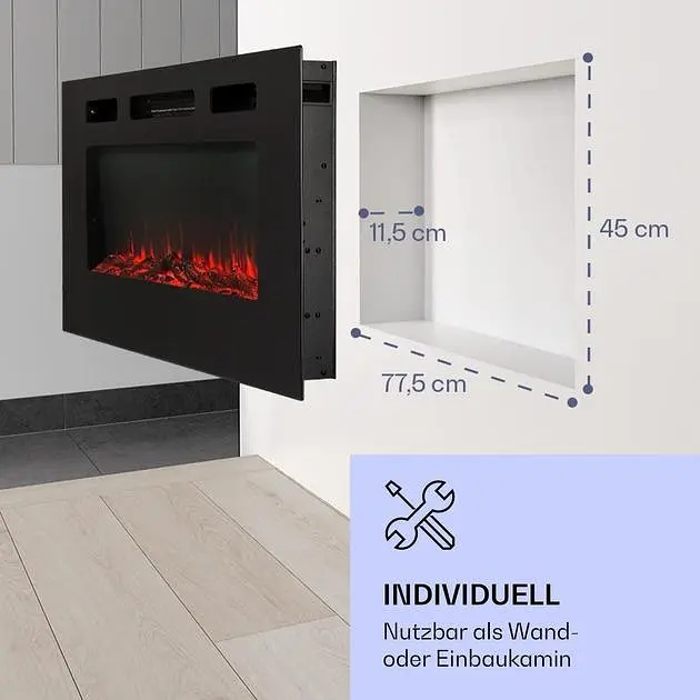 Камін електричний Klarstein Galeras 1800 Вт (10038687) - фото 5