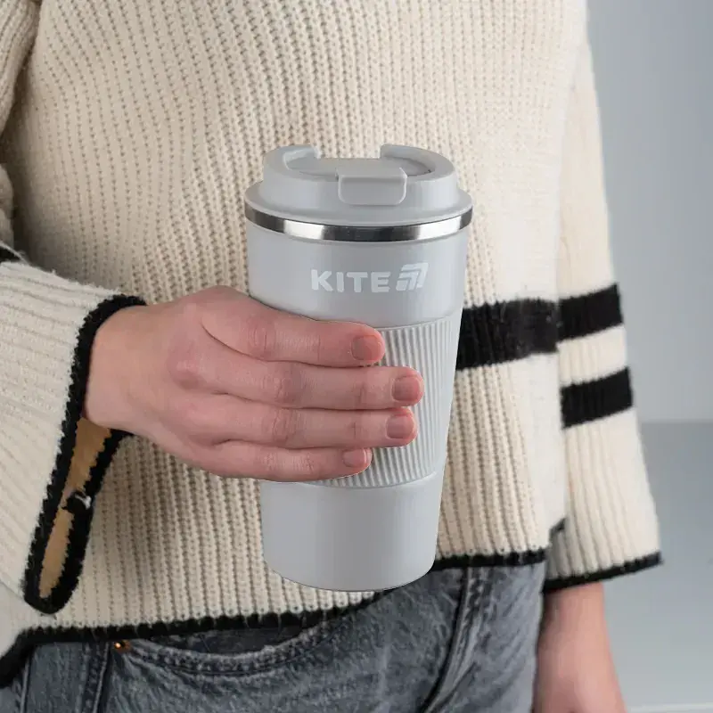 Термокружка Kite 510 мл сіра (K25-458-1) - фото 5