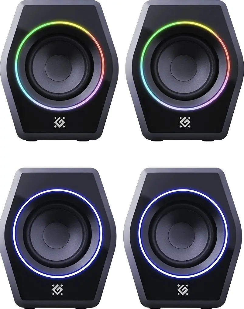 Акустична система 2.0 Defender Solar 9, 10Вт, Bluetooth, RGB підсвітка, USB, чорна (65939) - фото 3