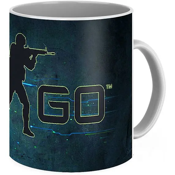 Кухоль GeekLand КС:ГО CS:GO Контр Страйк Dark logo CS:GO 03.140 330 мл білий - фото 2
