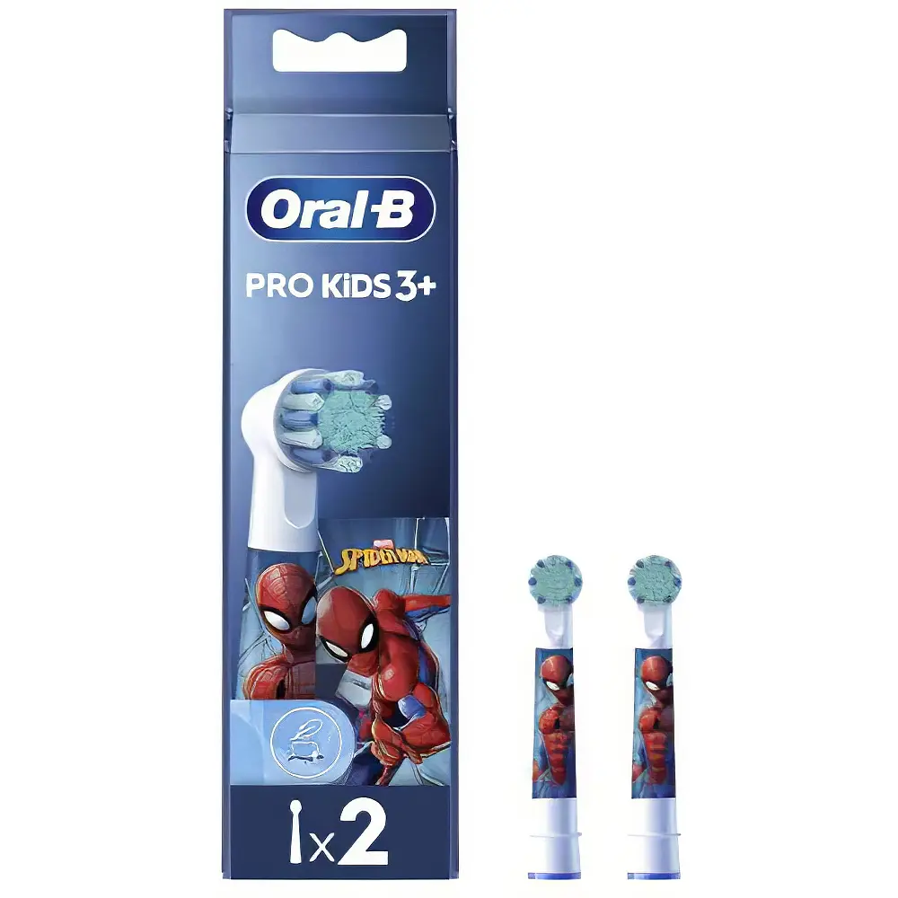 Насадка для зубної щітки Oral-B Kids Людина-павук 2 шт. (8006540805008)