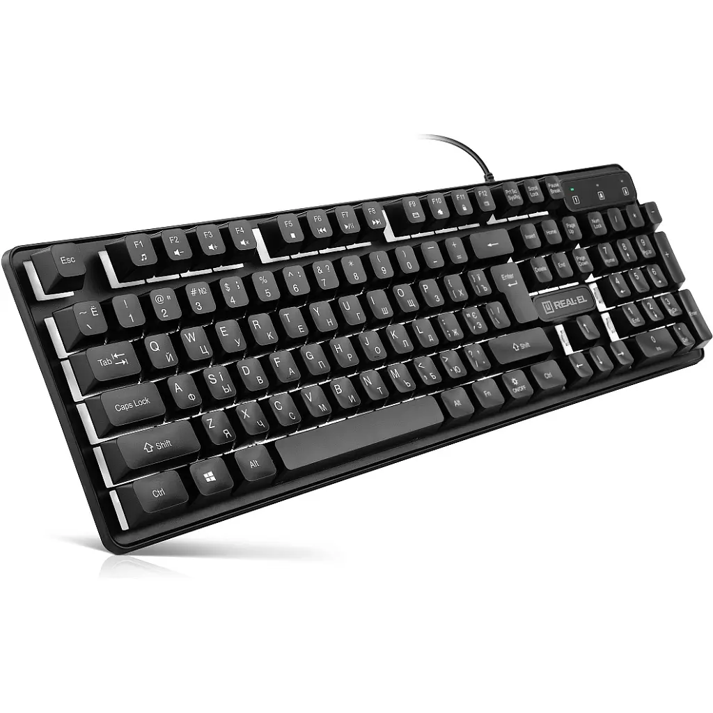 Клавіатура REAL-EL RK-7015 USB Black (EL123100049) - фото 3