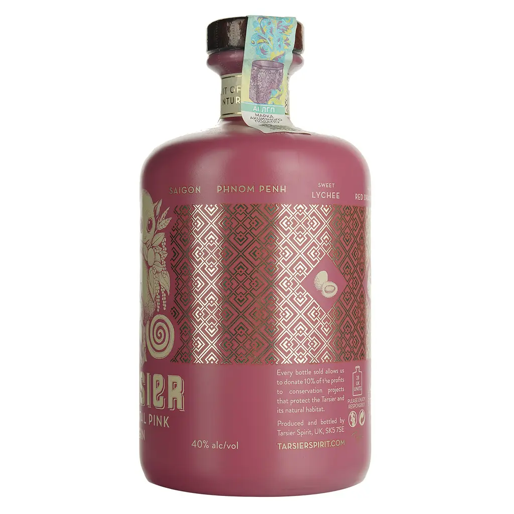 Джин Tarsier Oriental Pink 40% 0.7 л - фото 4