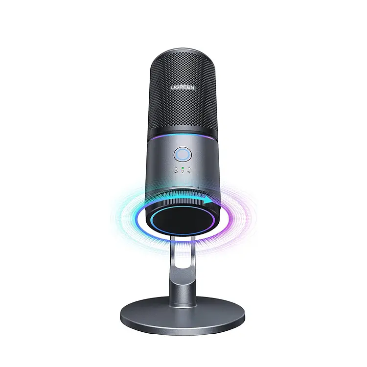 Мікрофон настільний UGREEN CM769 Desktop RGB 24-bit 96kHz ANS (USB-A) Вark Пray (UGR-35629) - фото 2