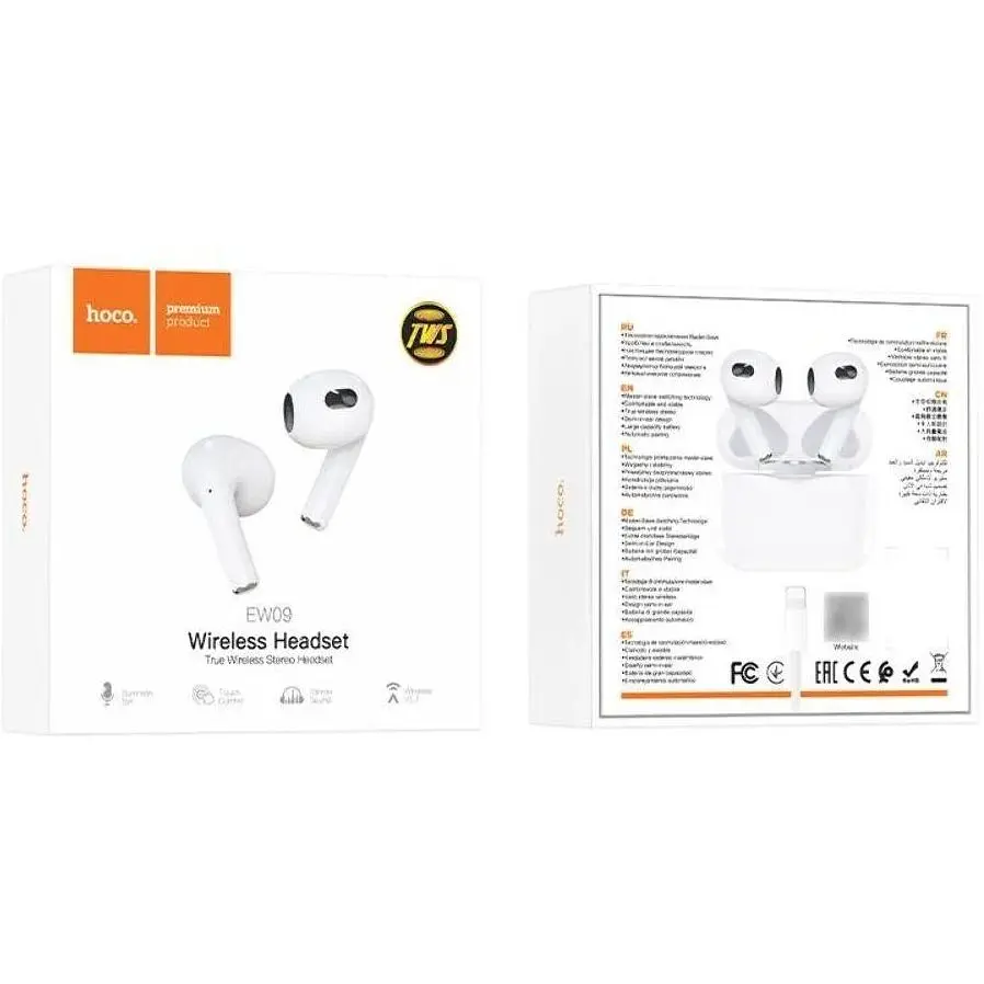Беспроводные наушники Hoco EW09 TWS белые - фото 3