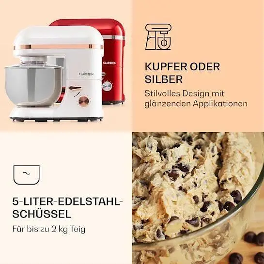 Кухонний комбайн тістоміс Klarstein Bella Elegance (10034365) - фото 4