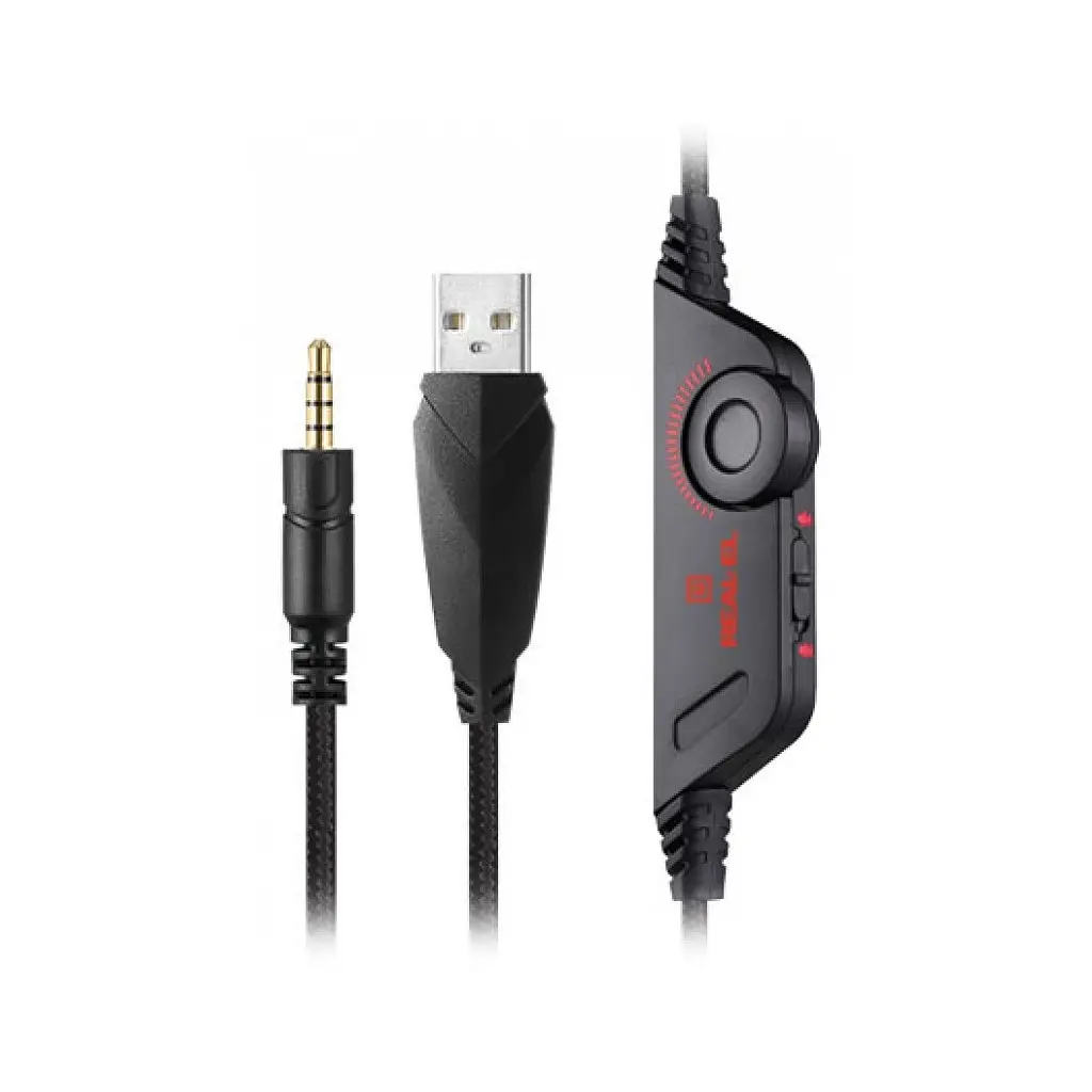 Навушники Real-El GDX-7650 Black-Red - фото 9