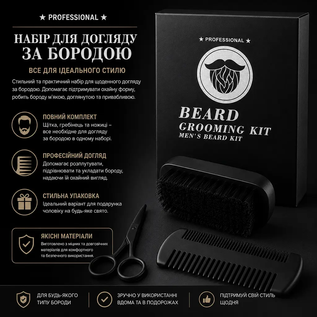 Набір для догляду за бородою - фото 4