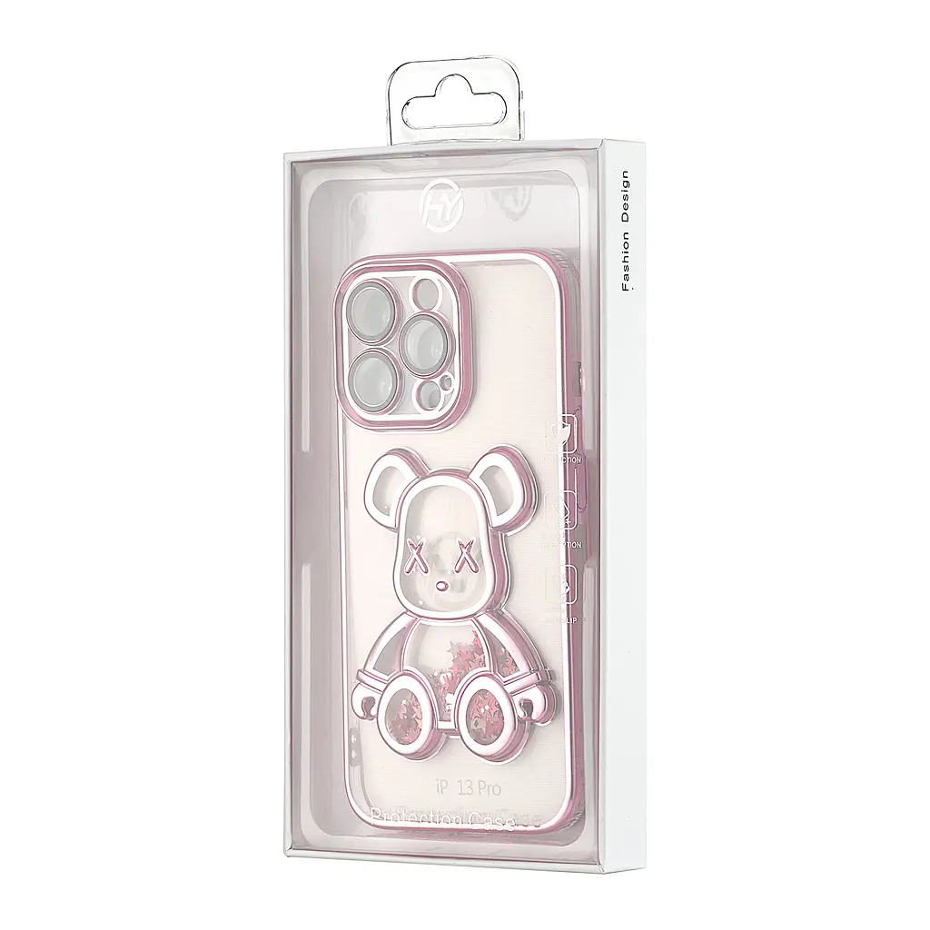 Чохол Shining Bear Case iPhone 13 Pro Pink - фото 2
