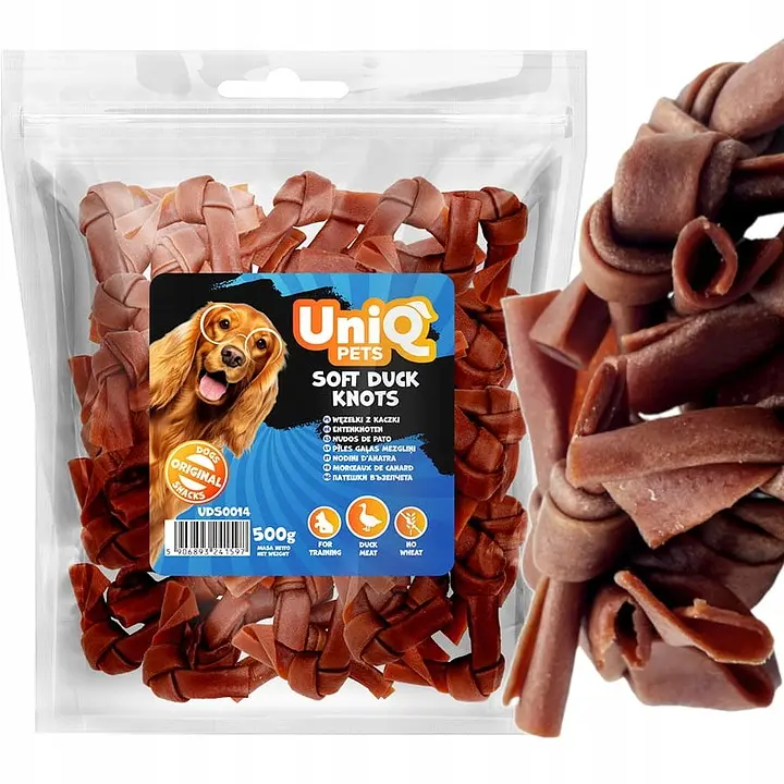 Ласощі для собак UniQ PETS М'які вузли з качки 500 г - фото 3