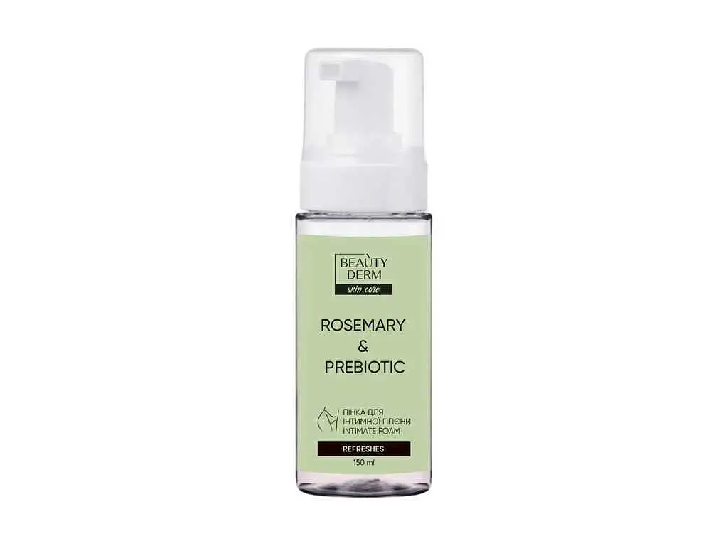 Пінка для інтимної гігієни дитяча BEAUTYDERM 150мл "Rosemary & Prebiotic"