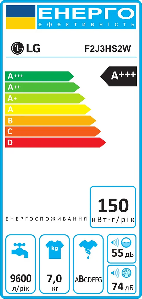 Пральна машина LG F2J3HS2W 7 кг - фото 8