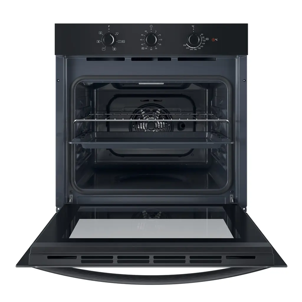 Indesit Духовий шафа Indesit електричний, 66л, A, конвекція, чорний - фото 2