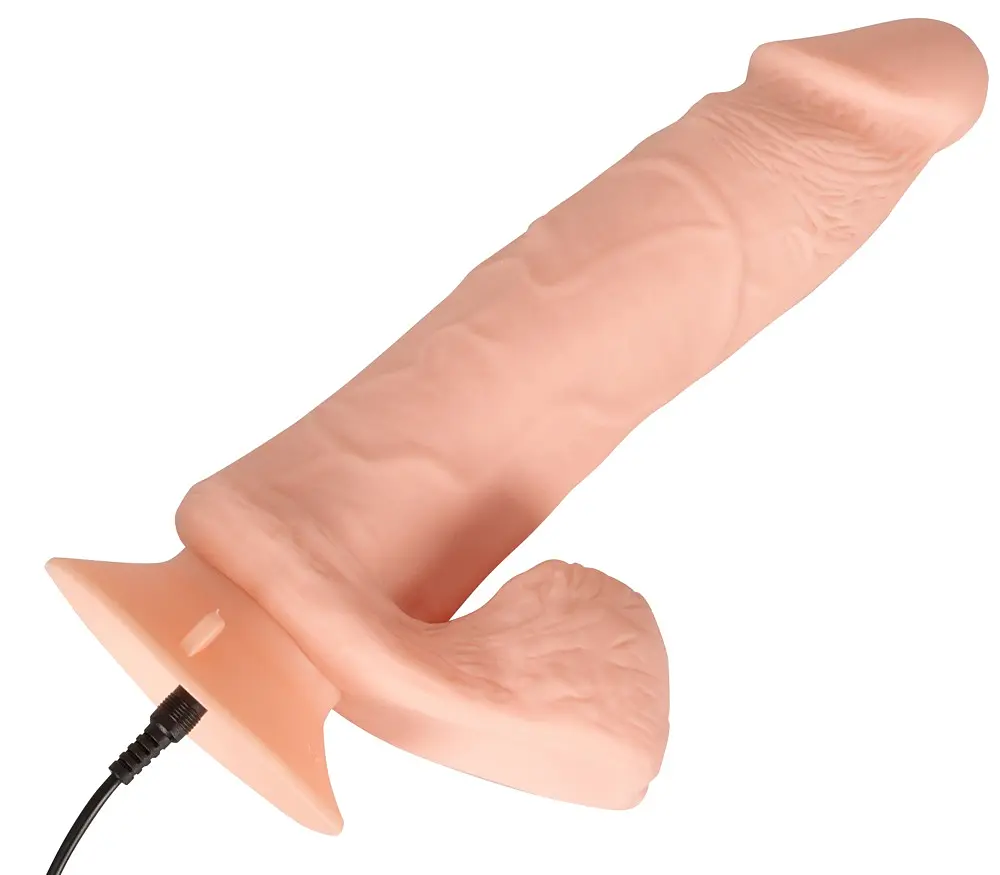Реалістичний гнучкий вібратор Nature Skin Bendable RC тілесний - фото 4