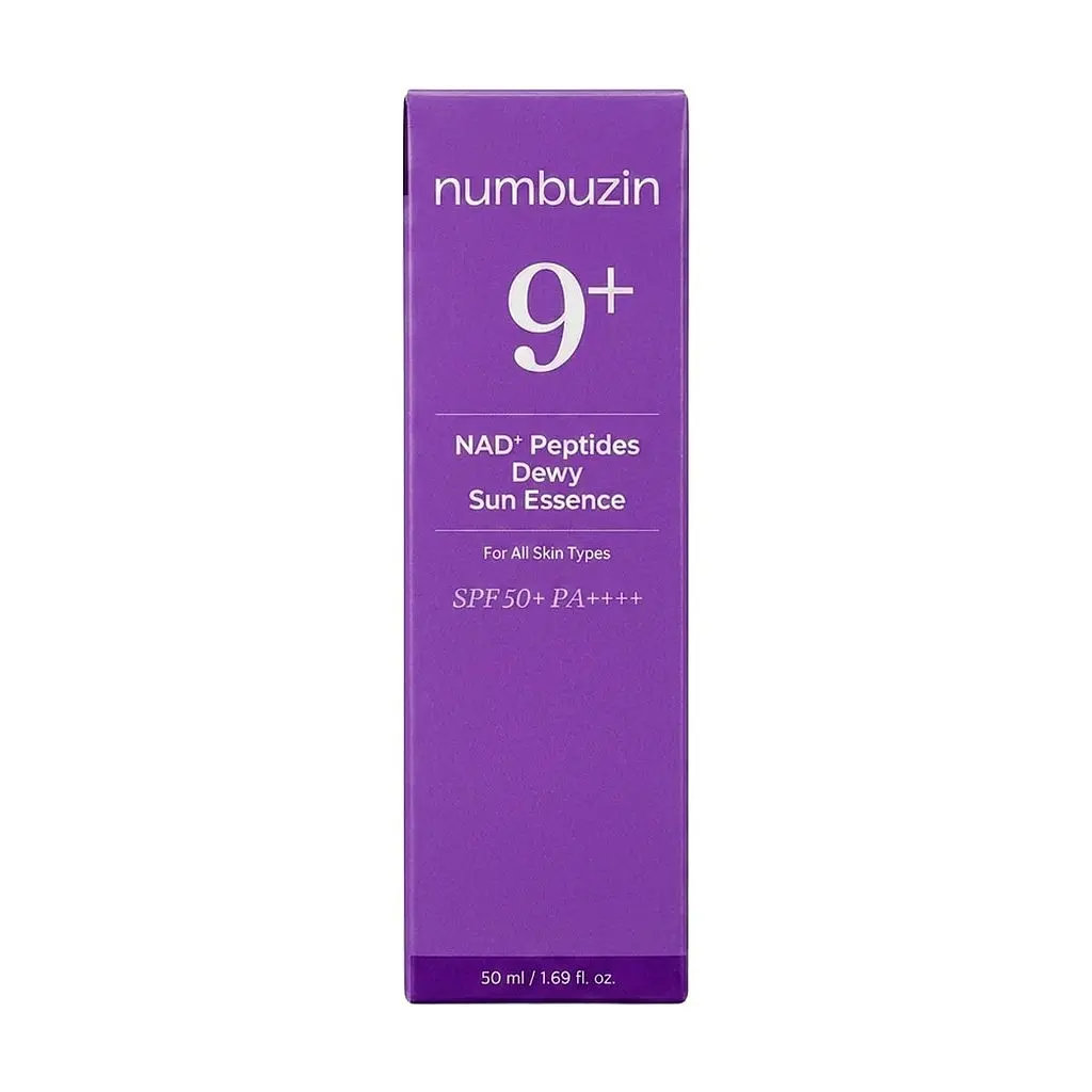 Есенція для обличчя Numbuzin No.9 NAD+ Peptides Dewy Sun Essence антивікова сонцезахисна з ефектом сяйва 50 мл (NUM013) - фото 2