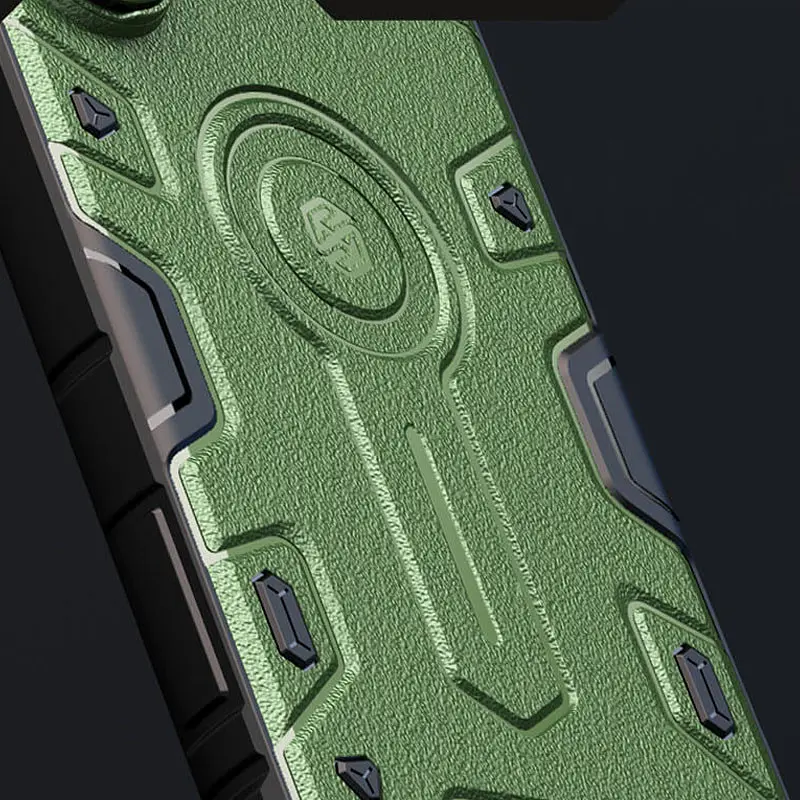 TPU+PC чохол Nillkin CamShield Armor Prop для Samsung Galaxy S25 Ultra Dark Green - фото 5