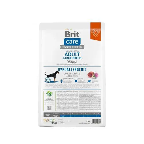 Сухий корм Brit Care Dog Hypoallergenic Adult Large Breed для собак великих порід, гіпоалергенний з ягням, 3 кг - фото 5