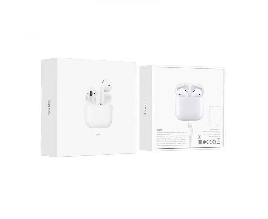 Беспроводные наушники Hoco EW03/ ES46 TWS белые - фото 4