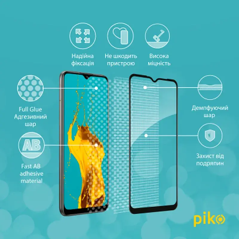 Скло захисне Piko Full Glue RealMe C25Y (1283126519284) - фото 3