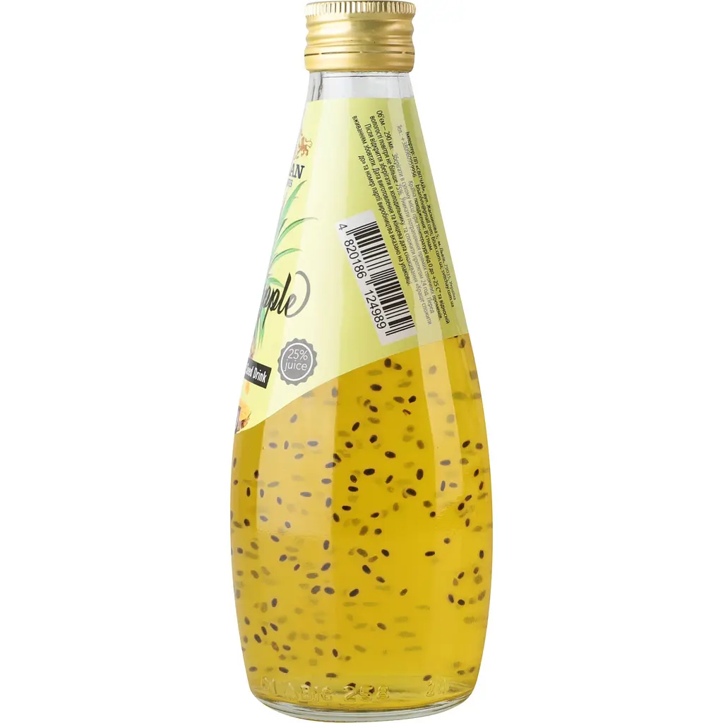 Напиток Bisan Basil Seed Drink Pineapple 290 мл  - фото 2