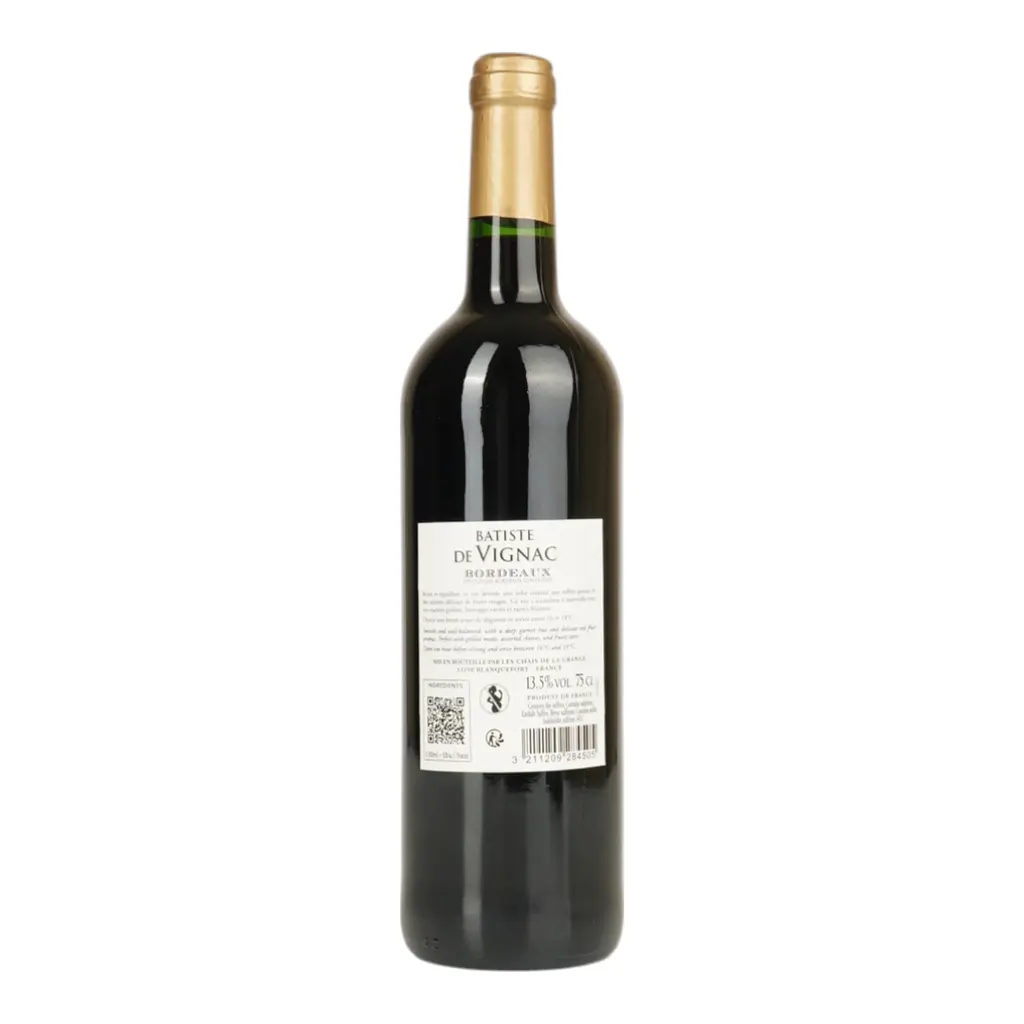 Вино Batiste de Vignac Bordeaux червоне 0.75 л 13.5% - фото 4