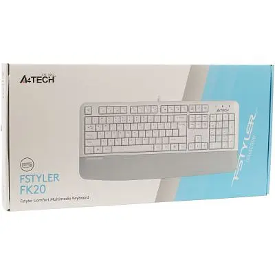 Клавіатура A4Tech FK20 USB UA White (4711421003216) - фото 4