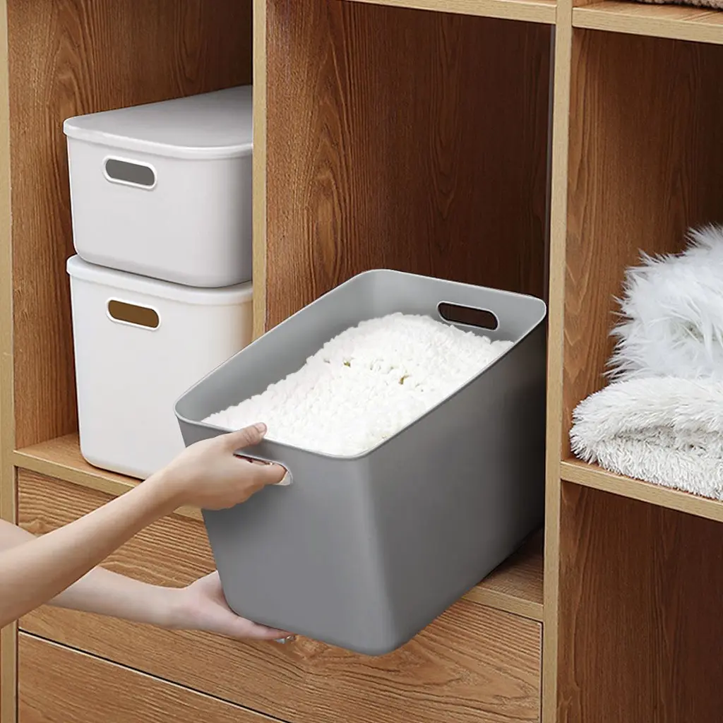 Комплект XXL: ящик для хранения МВМ My Home FH-14 XXL 360х257х240 мм и крышка FH-16 серый (FH-14/FH-16 GRAY) - фото 7