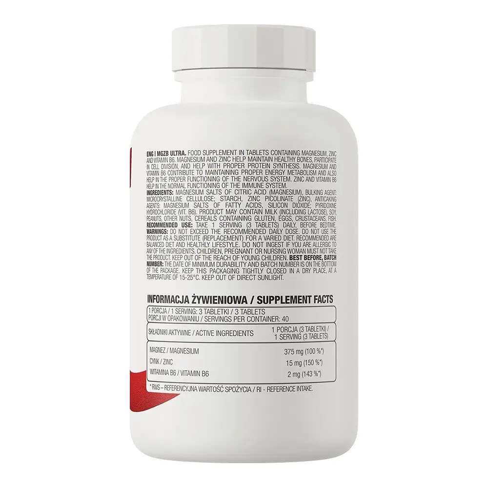 Вітаміни та мінерали MgZB Ultra, 120 таблеток OstroVit vit0004524 - фото 2