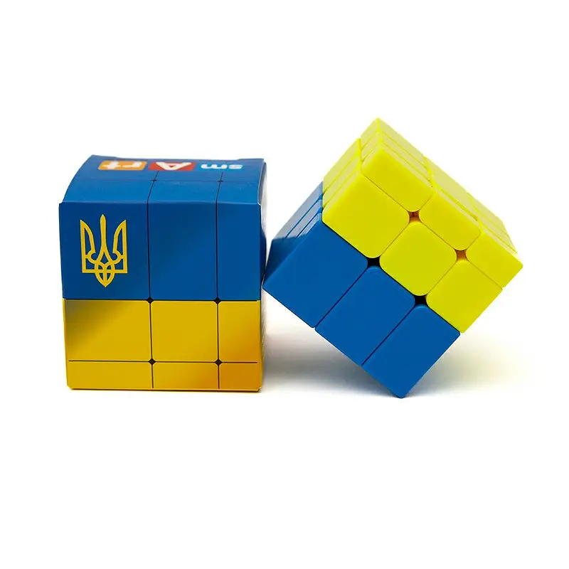 Головоломка Розумний кубик SCU333 "Прапор України" (Bicolor Bump Smart Cube "Ukraine") - фото 4