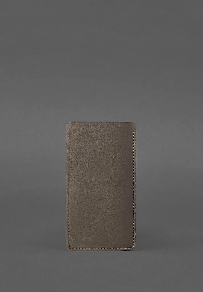 Кожаный чехол для iPhone 13 Темно-бежевый - фото 3