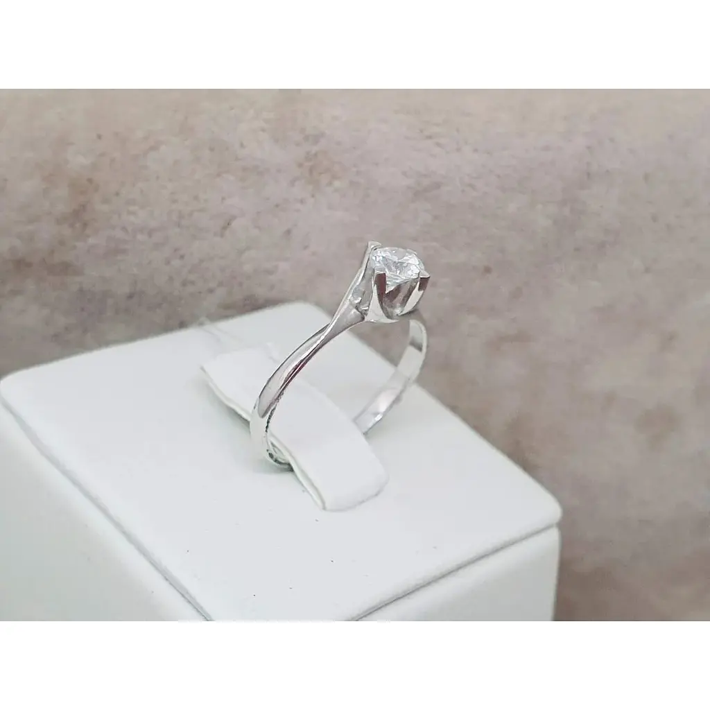 Серебряное кольцо Qvaliz с фианитом. 901-00783/16 18 - фото 4