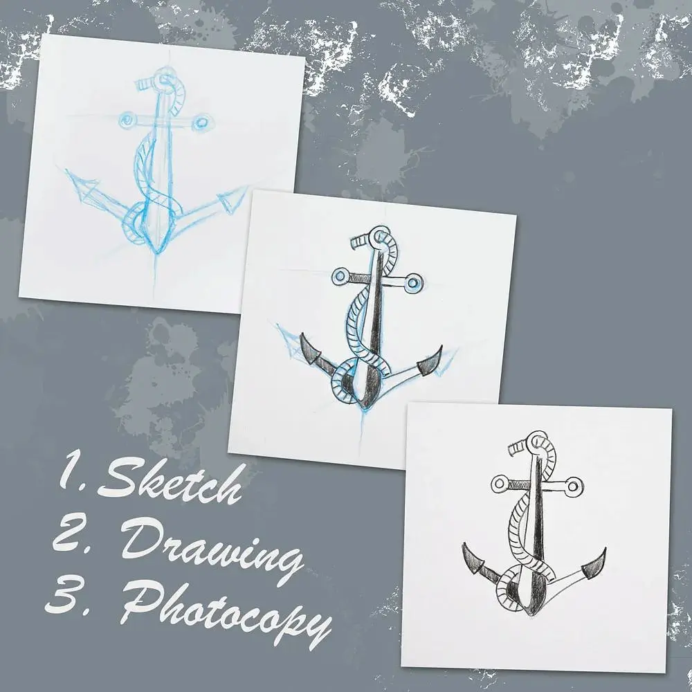 Набір художніх матеріалів Cretacolor TATTOO SKETCHING 14 шт металева коробка  - фото 3