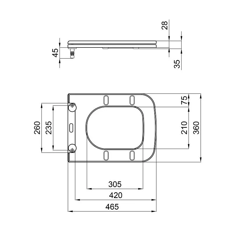 Сидіння для унітазу Qtap (Tern) з мікроліфтом Slim QT99HXU10W - фото 6