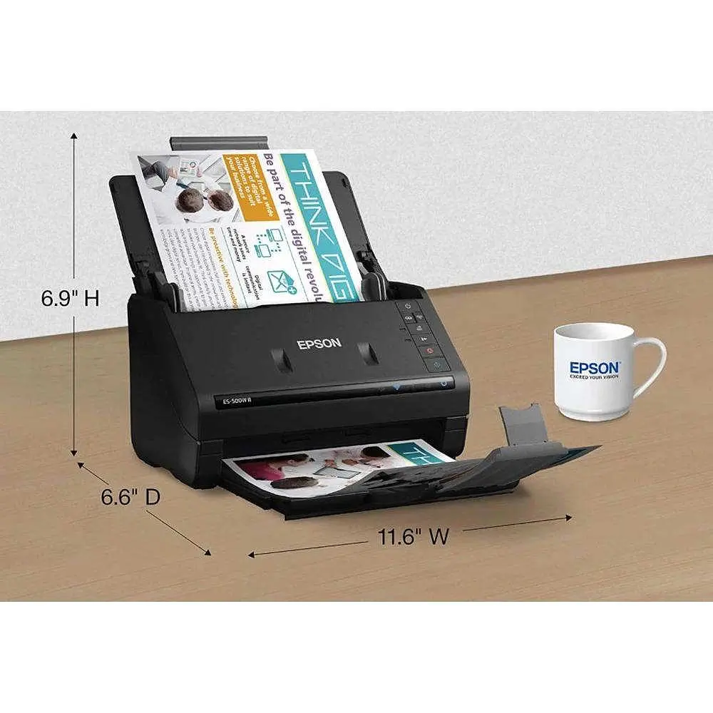 Протяжний сканер Epson WorkForce ES-500WII (B11B263401) - фото 4