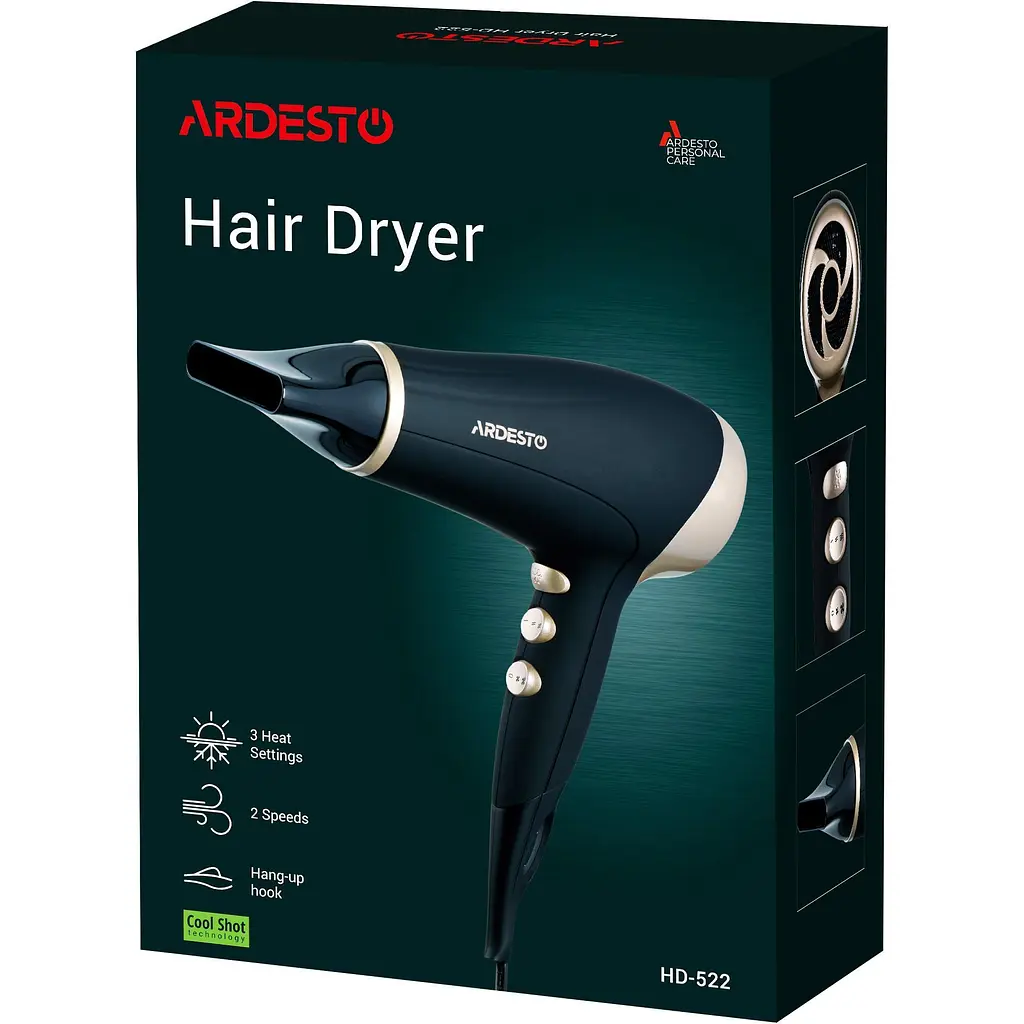 Фен Ardesto HD-522 Black [146168] - фото 8