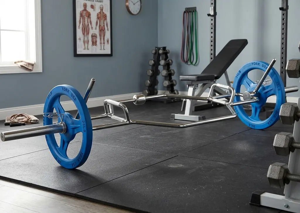 Треп-гриф олімпійський York Fitness для станової тяги 213см (50мм) з підставкою - фото 16